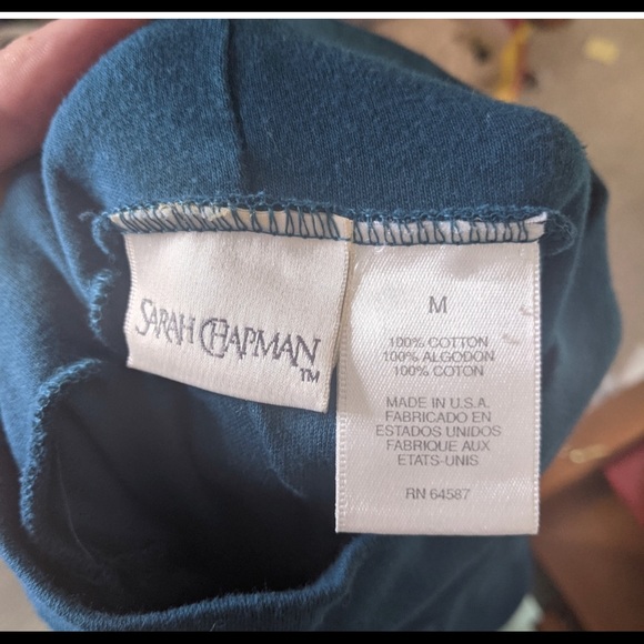 Vintage Sarah Chapman turtleneck dress teal - Picture 3 of 3